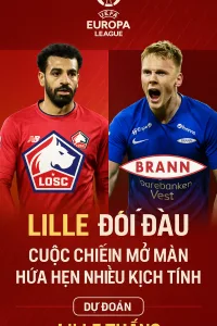 Europa League｜Lille đối đầu Brann Cuộc chiến mở màn hứa hẹn nhiều kịch tính