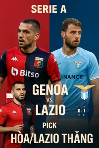 Serie A dự đoán Genoa gặp Lazio Đại bàng xanh nhỉnh hơn nhưng phong độ cả hai đều đáng lo