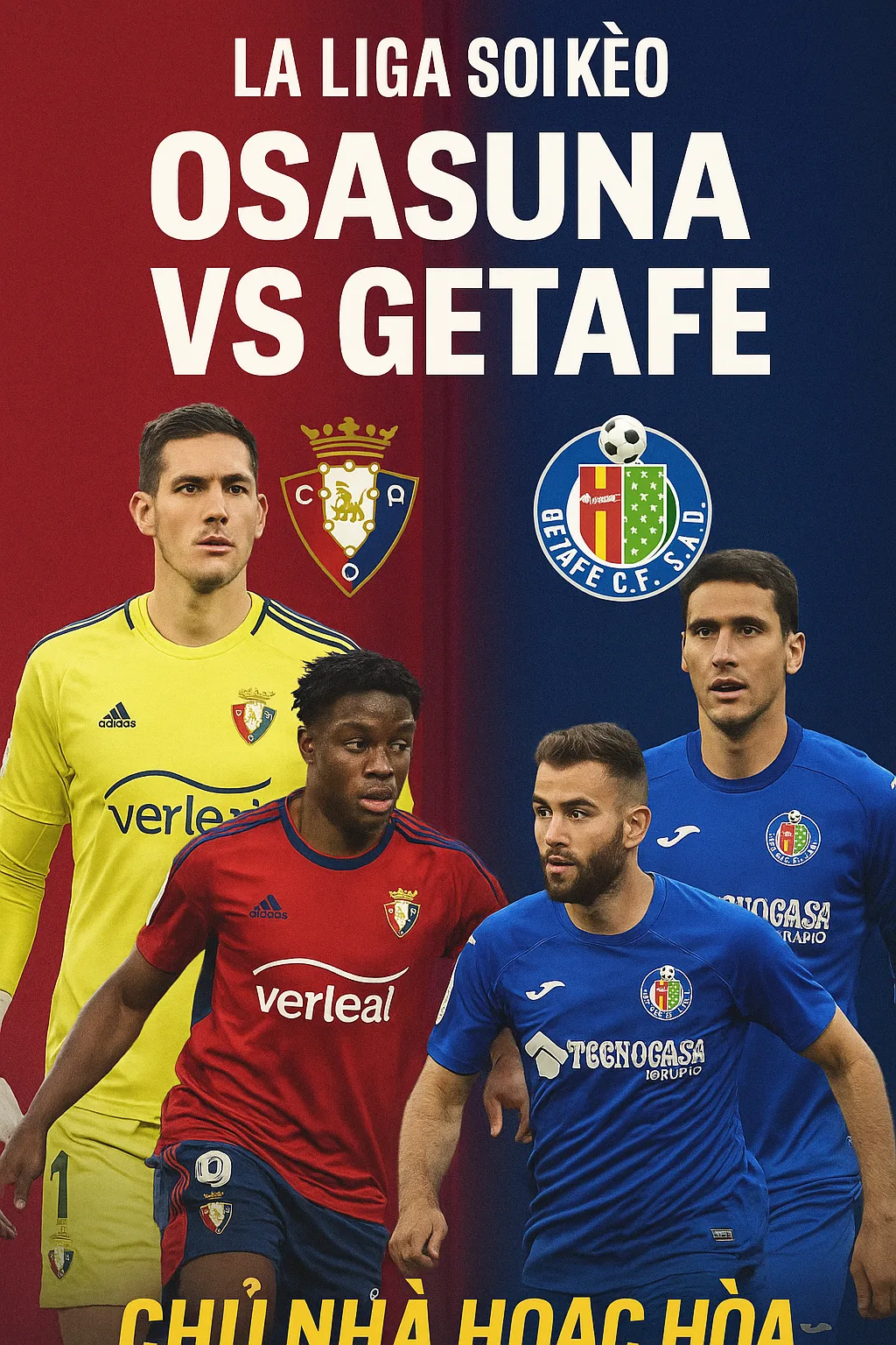 La Liga Soi kèo Osasuna VS Getafe Chủ nhà quyết tâm chấm dứt chuỗi trận bết bát