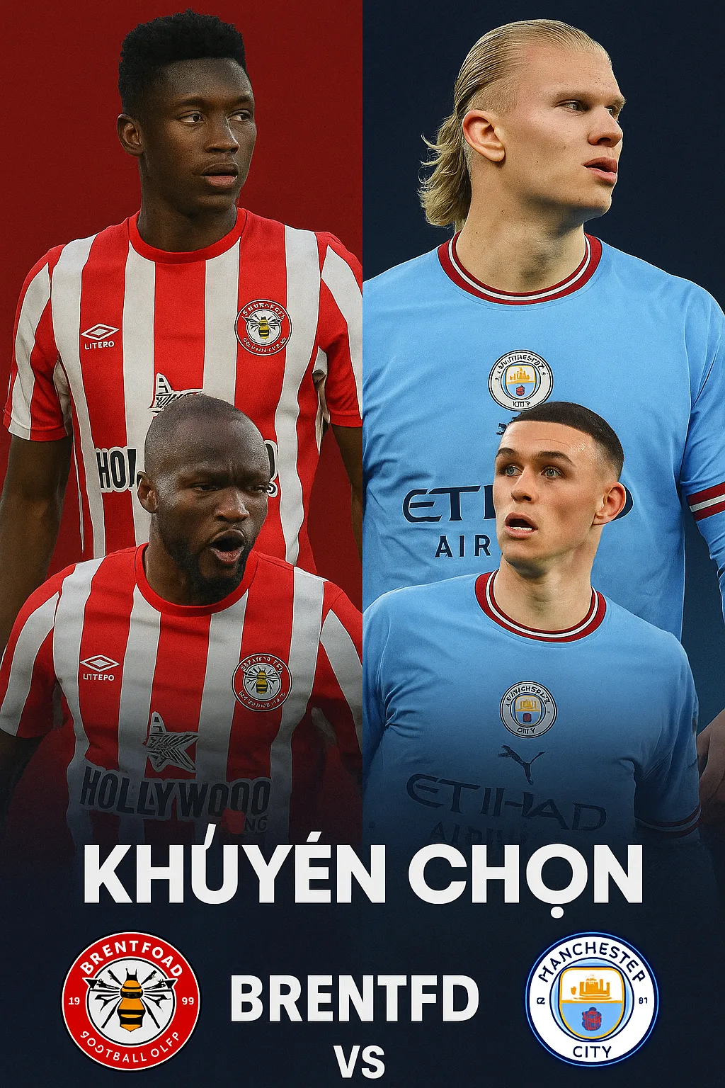 Ngoại Hạng Anh – Brentford tiếp đón Man City Cơ hội nào cho “Bầy ong” trước nhà vô địch