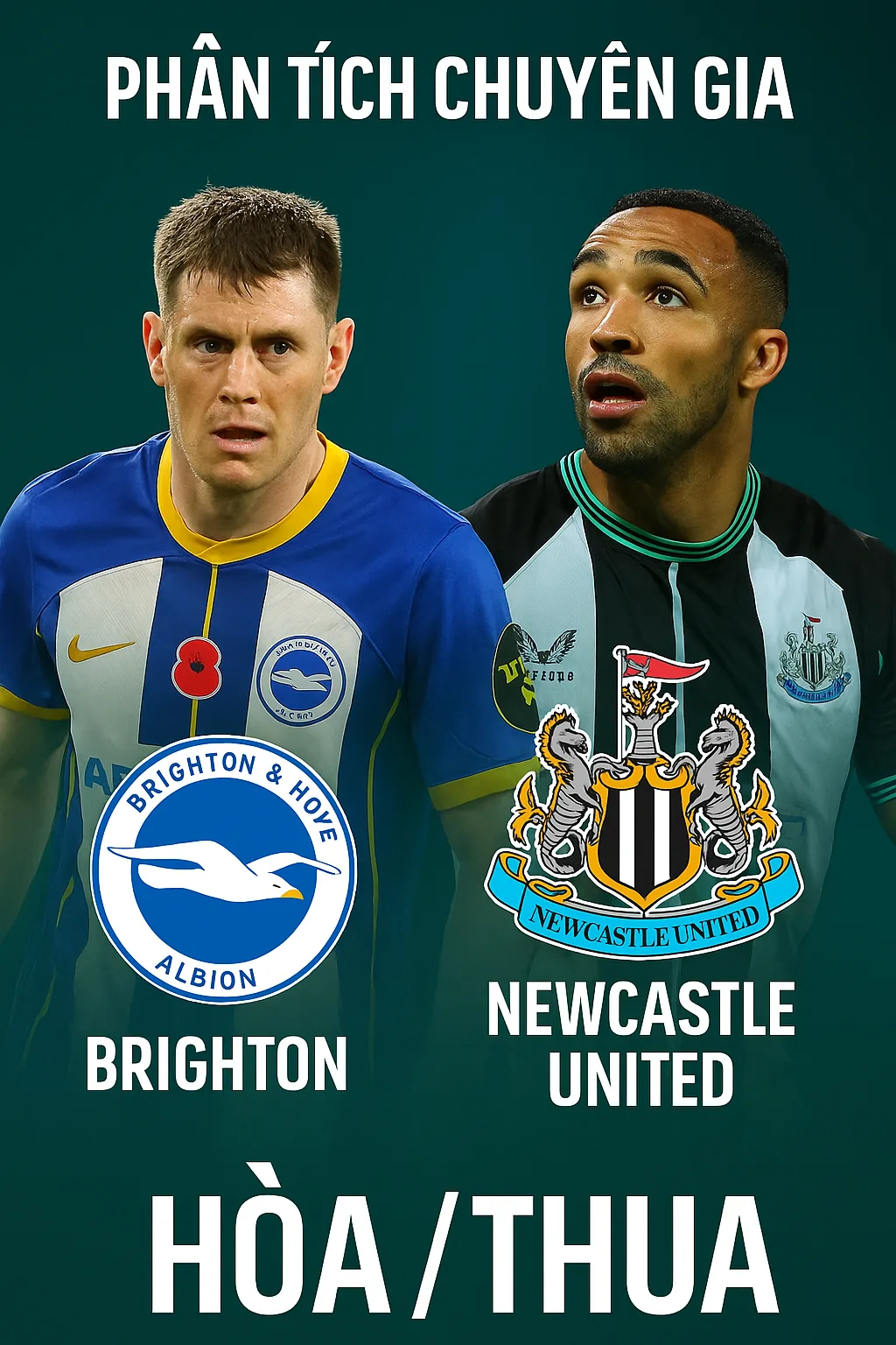 Ngoại Hạng Anh – Brighton đối đầu Newcastle United, cuộc chiến giữa hai lối chơi kỷ luật và thực dụng