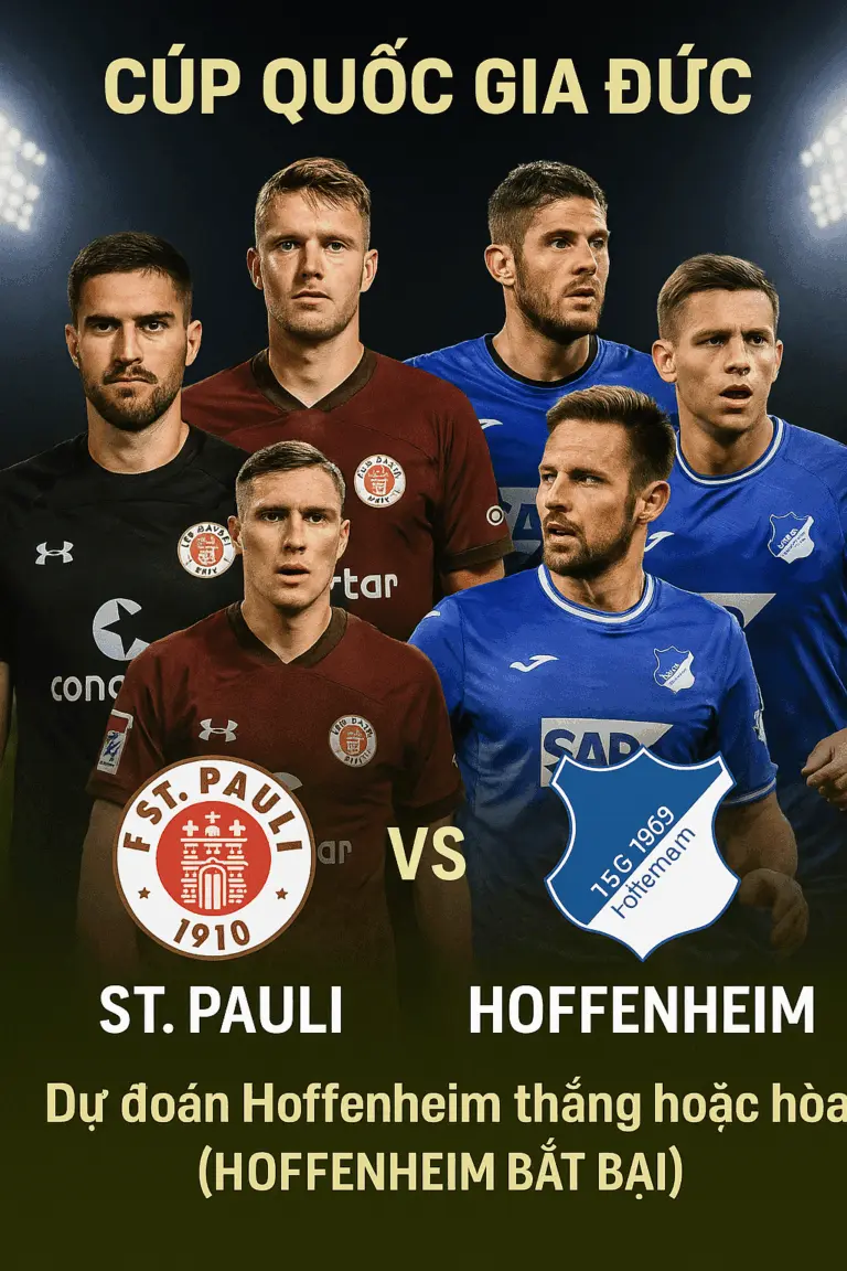 Phân tích chuyên gia Cúp Quốc gia Đức – St. Pauli tiếp đón Hoffenheim trong trận đấu đầy thử thách