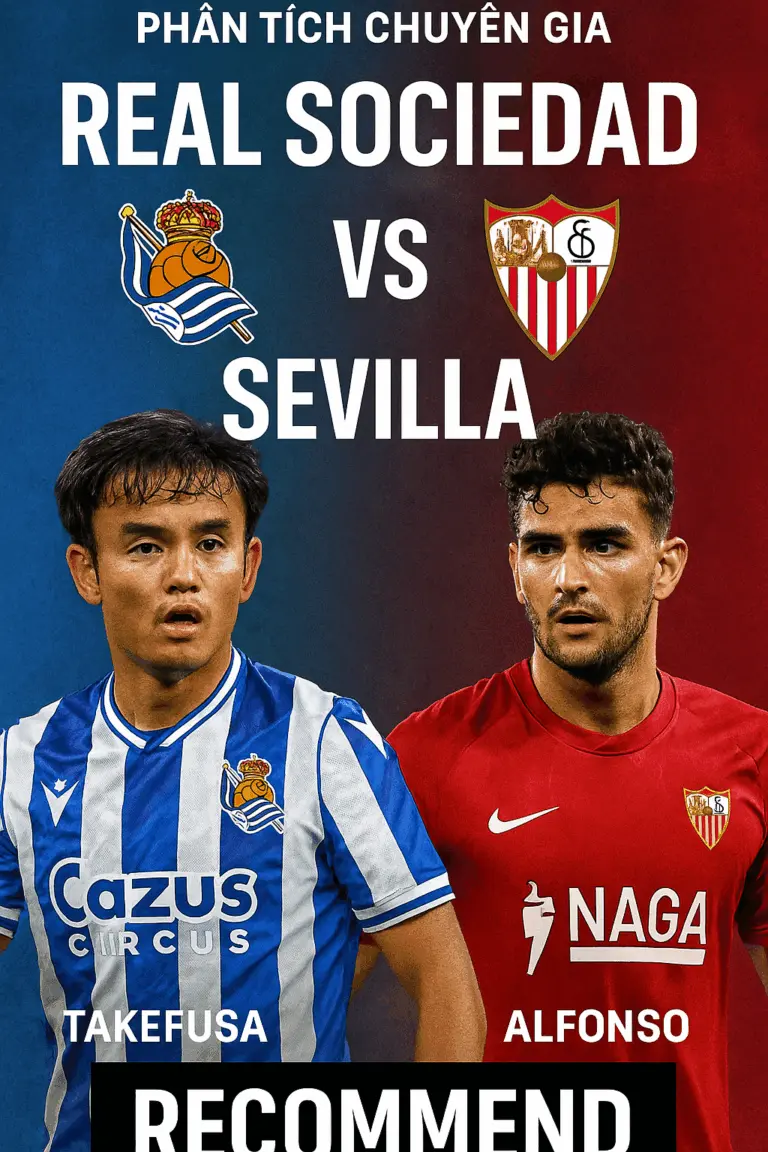 Phân tích chuyên gia Real Sociedad đối đầu Sevilla Trận chiến cân não giữa hai đội đang khủng hoảng