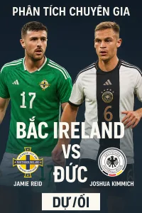 Phân tích chuyên gia – Bắc Ireland vs Đức Sức mạnh chênh lệch nhưng vẫn còn cơ hội cho đội chủ nhà