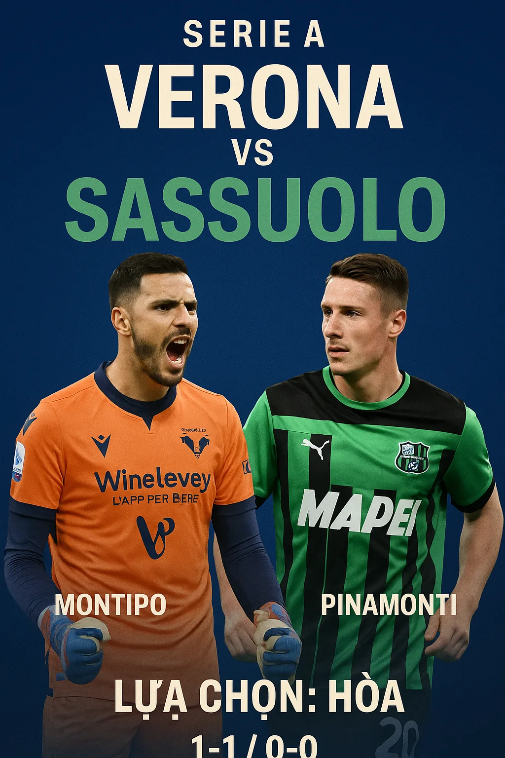 Serie A Soi kèo Verona VS Sassuolo Thế trận cân bằng dễ chia điểm