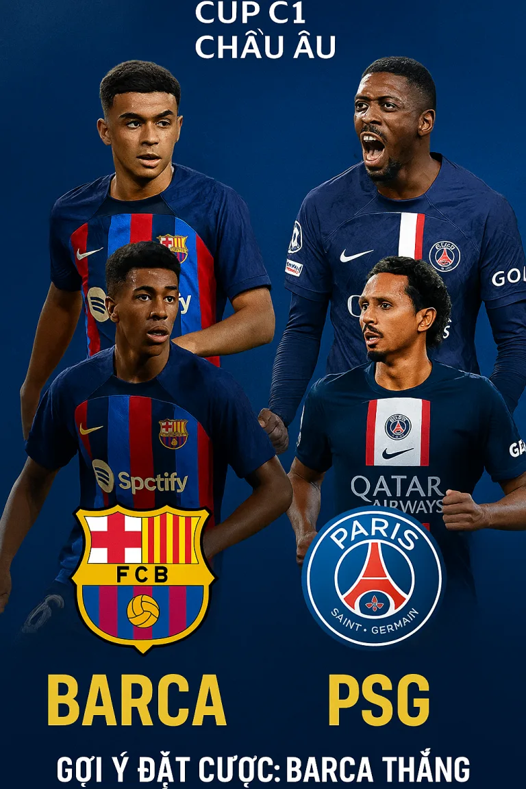 Soi kèo Cúp C1 châu Âu Barca đối đầu PSG Barca có lợi thế lớn tại Nou Camp