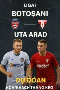 Soi kèo Romania Liga I Botoșani tiếp đón UTA Arad thế trận cân bằng và khó đoán