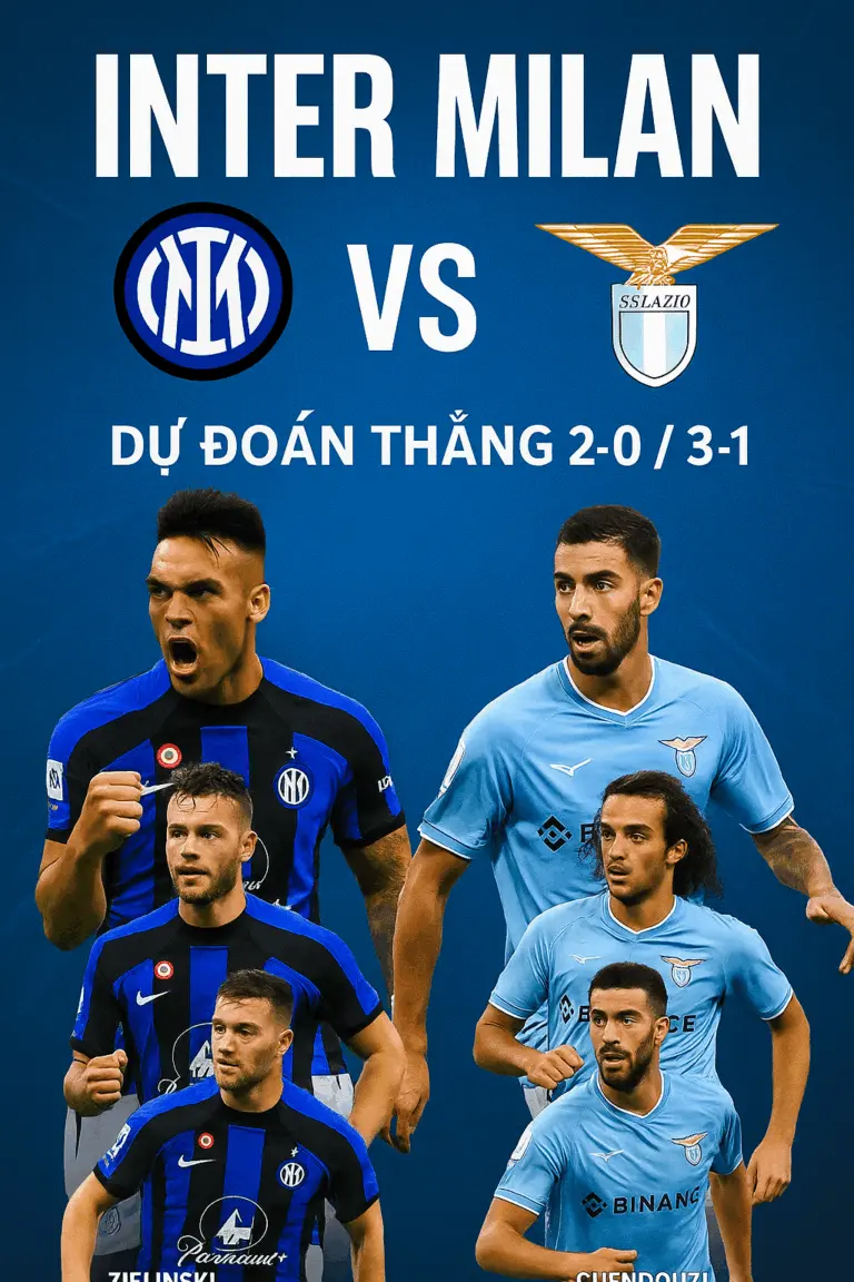 Phân tích chuyên gia Inter Milan vs Lazio – Trận chiến nảy lửa tại sân Giuseppe Meazza