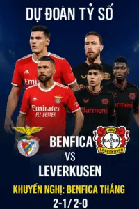 Phân tích chuyên gia Trận đấu: Benfica và Leverkusen – “Đại bàng” chủ sân chiếm ưu, “Dược sĩ” khó bứt phá