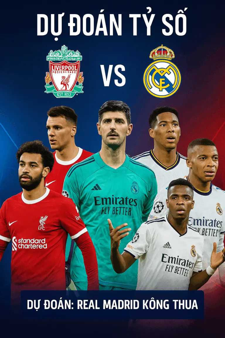 Phân tích chuyên gia · Liverpool vs Real Madrid – Cuộc thư hùng kinh điển giữa “Lữ đoàn đỏ” và “Dải ngân hà trắng”