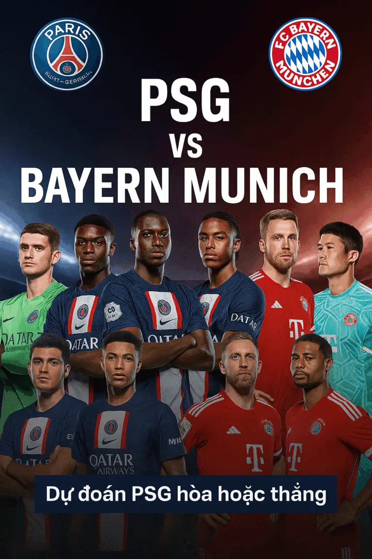 Phân tích chuyên gia · PSG vs Bayern Munich – Cuộc chiến đỉnh cao giữa hai gã khổng lồ châu Âu, Paris tự tin giữ vững thành tích bất bại