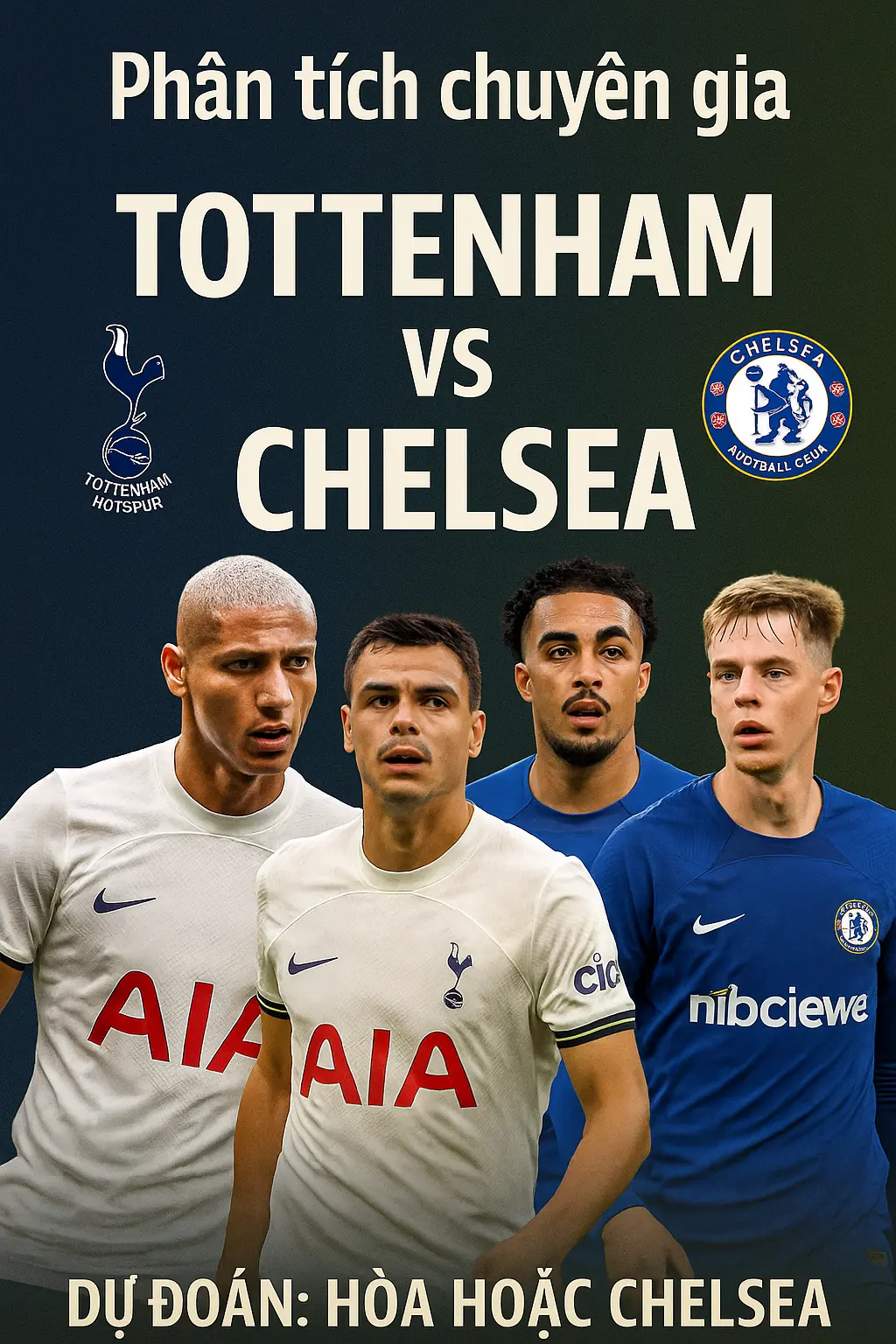 Phân tích chuyên gia · Tottenham vs Chelsea – Cuộc chiến rực lửa tại London