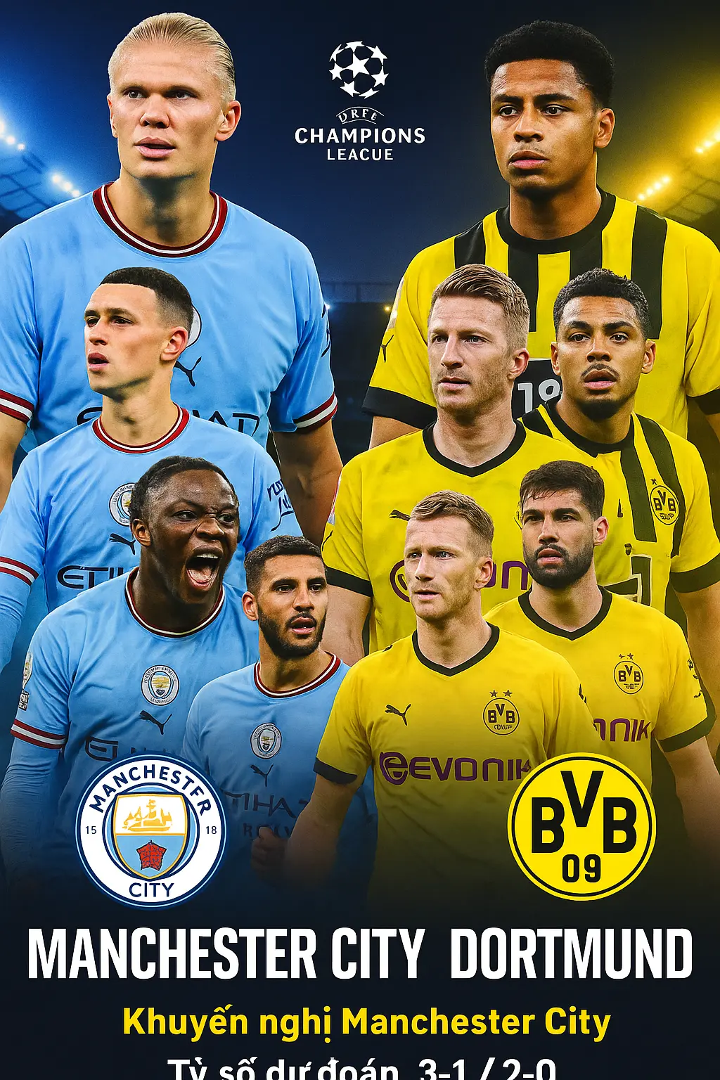 Phân tích chuyên gia – Manchester City vs Dortmund