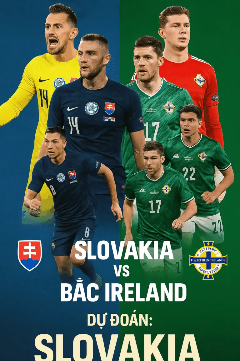 trận đấu đáng chú ý Slovakia vs Bắc Ireland – Lợi thế sân nhà giúp Slovakia nắm quyền kiểm soát cuộc đua