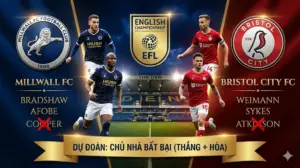 【Nhận Định Hạng Nhất Anh】: Millwall vs Bristol City | Đại chiến tại Hang Sư Tử, chủ nhà què quặt, khách lo hụt hơi cuối trận