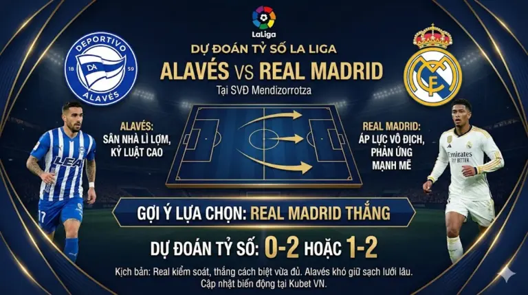 Dự đoán tỷ số Alavés vs Real Madrid