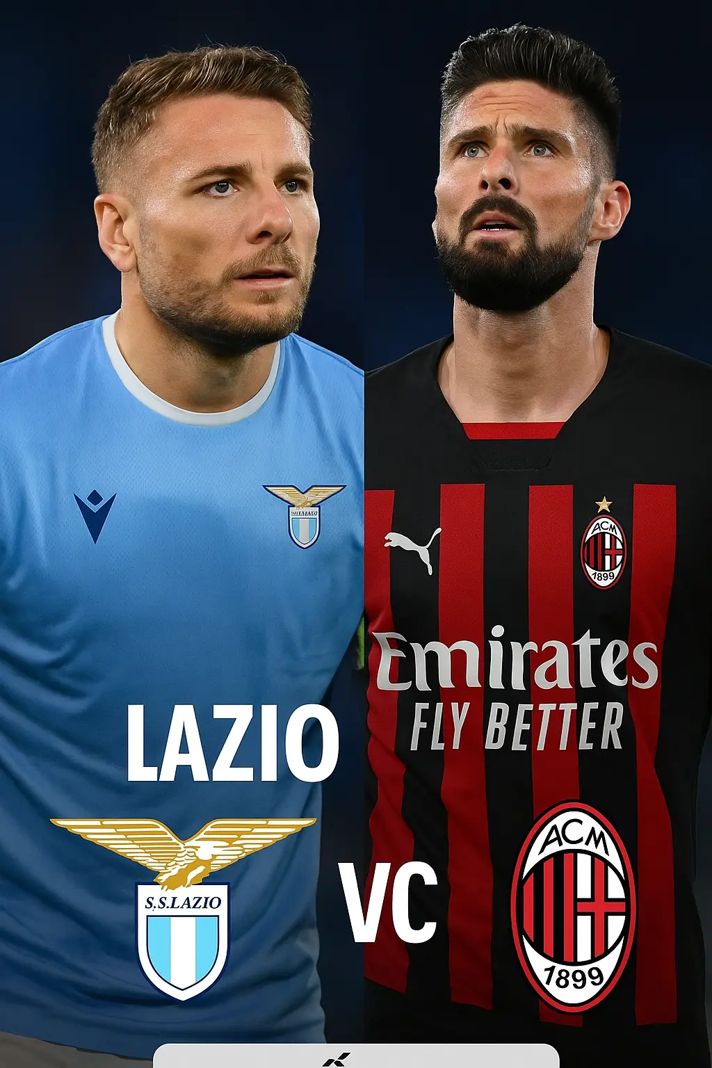Dự đoán tỷ số Cúp Quốc Gia Ý Lazio vs AC Milan Cuộc đấu trí giữa hàng thủ chắc chắn và lối chơi cân bằng của Milan