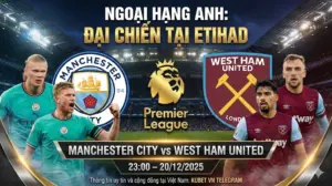 Man City vs West Ham | Nhan dinh keo bong da Premier League