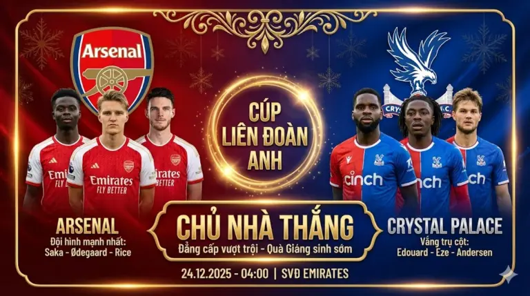 Nhận định Arsenal vs Crystal Palace