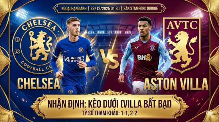 Nhận định Ngoại Hạng Anh Chelsea vs Aston Villa