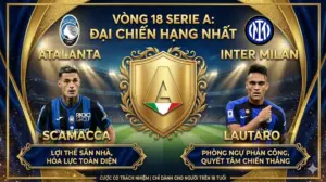 Nhận định Serie A Atalanta vs Inter Milan: Đại chiến giữ ngôi đầu, bản lĩnh Nerazzurri sân khách
