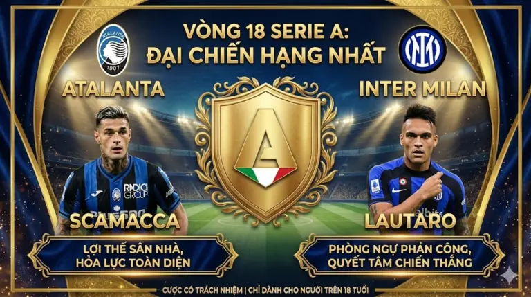 Nhận định Serie A Atalanta vs Inter Milan: Đại chiến giữ ngôi đầu, bản lĩnh Nerazzurri sân khách