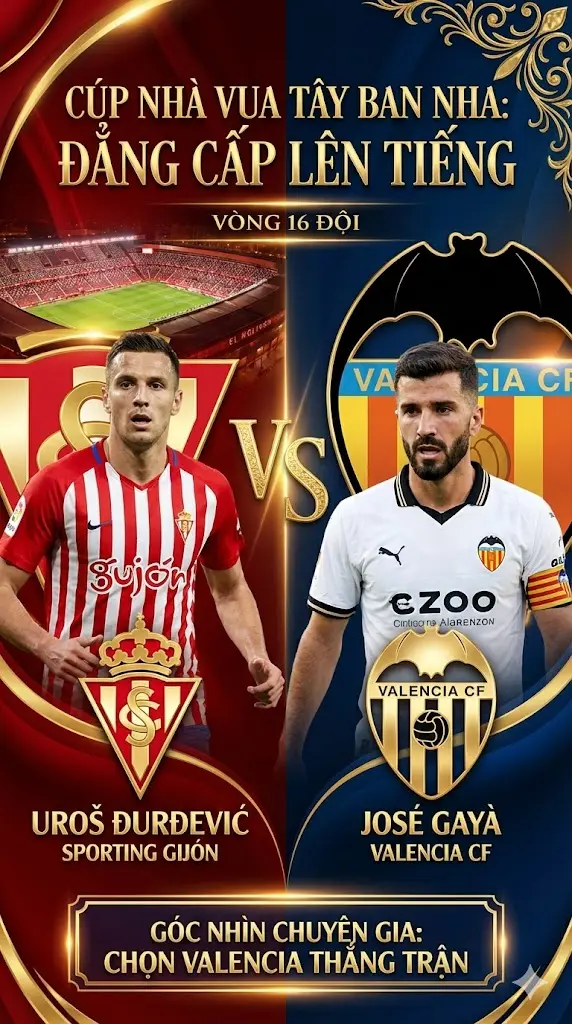 Phân tích chuyên gia Sporting Gijón chạm trán Valencia, đẳng cấp lên tiếng tại đấu trường Cúp