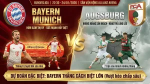Soi kèo Bundesliga: Bayern Munich vs Augsburg – Hùm Xám thị uy, Allianz Arena chờ mưa bàn thắng