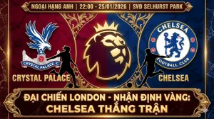 Nhận định đỉnh cao Ngoại Hạng Anh: Crystal Palace vs Chelsea – Đại bàng gãy cánh, The Blues mở tiệc tại London