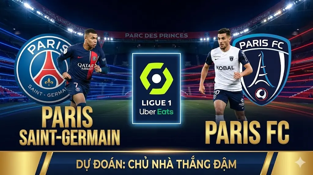Đẳng cấp chênh lệch trong trận Derby thủ đô PSG tự tin thắng đậm