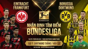Nhận định vòng 18 Bundesliga: Eintracht Frankfurt vs Borussia Dortmund – “Vàng Đen” Thăng Hoa, Chủ Nhà Lâm Nguy Vì Bão Chấn Thương