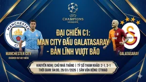 Nhận định Champions League: Man City đấu Galatasaray, vượt qua “bão chấn thương”