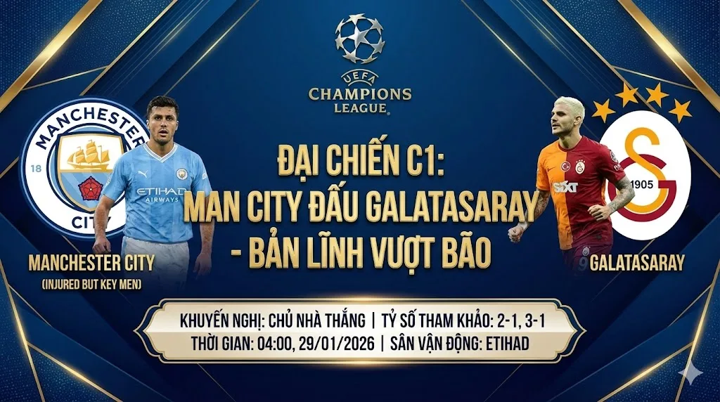Man City đấu Galatasaray