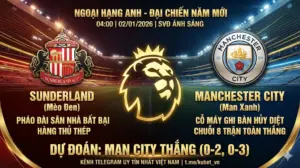 Ngoại Hạng Anh Sunderland vs Man City: “Mèo đen” khó giữ mình tại hang ổ trước “Man xanh” hủy diệt