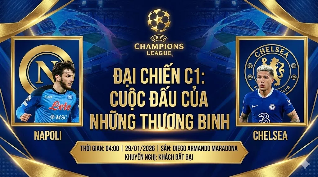 Nhận định Cúp C1 Napoli vs Chelsea