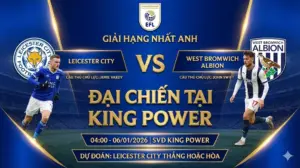Nhận định Hạng Nhất Anh Leicester City vs West Bromwich: “Cáo” chiến tại King Power, khách yếu vía khó cưỡng