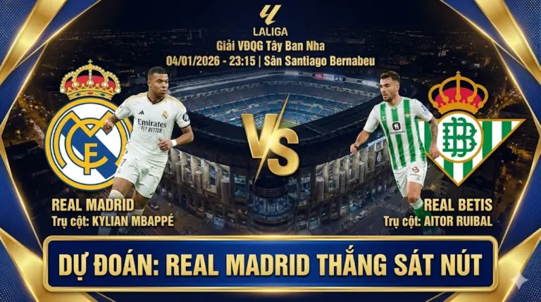 Nhận định La Liga Real Madrid vs Real Betis