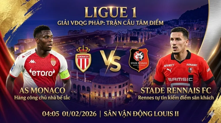 Nhận định Ligue 1Monaco vs Rennes
