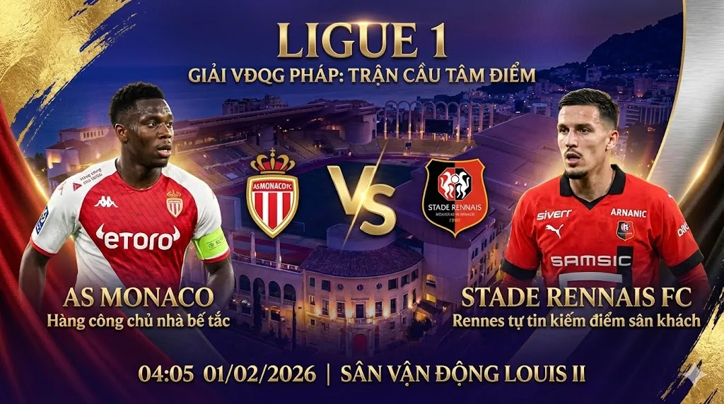 Nhận định Ligue 1Monaco vs Rennes