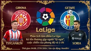 Phân tích tâm điểm La Liga Girona vs Getafe: Kẻ tổn thương gặp người “tịt ngòi”, cuộc chiến của phong độ và ý chí