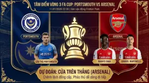 【Soi kèo FA Cup】Portsmouth vs Arsenal: Chênh lệch quá lớn, “Pháo thủ” bắn phá Fratton Park