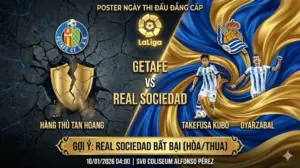 Soi kèo La Liga Getafe vs Real Sociedad: Chủ nhà “toang” hàng thủ, khách sáng cửa có điểm