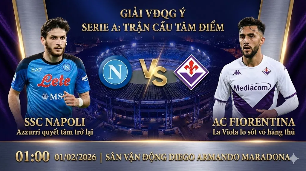 Soi kèo Serie A Napoli vs Fiorentina