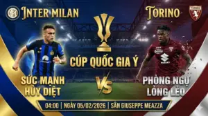 Soi kèo Cúp Quốc Gia Ý: Inter Milan vs Torino – Nerazzurri thị uy sức mạnh, khách dễ “phơi áo”