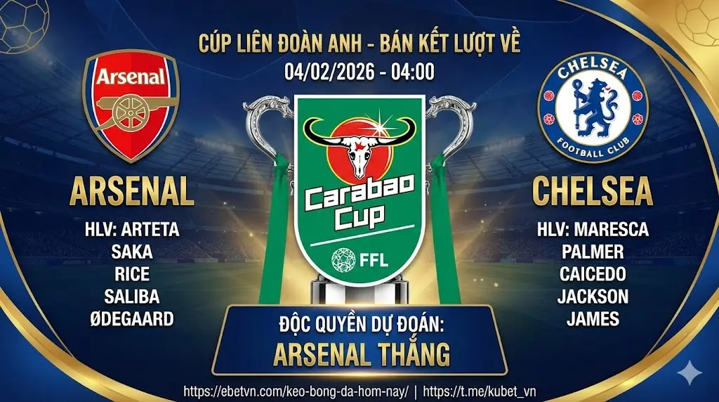 Nhận định Cúp Liên đoàn Anh Arsenal vs Chelsea