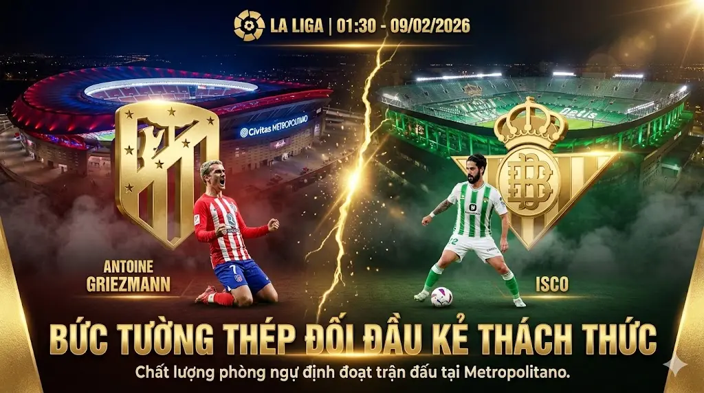 Nhận định La Liga Atlético Madrid vs Real Betis
