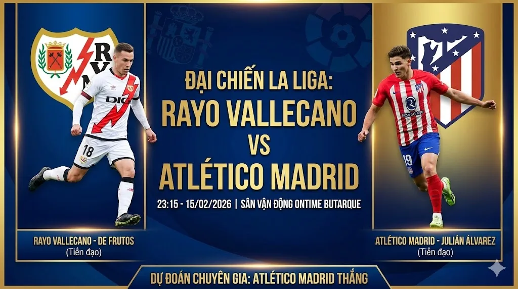 Nhận định La Liga Vallecano vs Atletico Madrid