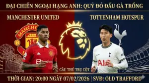 Nhận định Ngoại hạng Anh MU vs Tottenham: Quỷ Đỏ thăng hoa, Gà Trống “gãy cánh” vì bão chấn thương