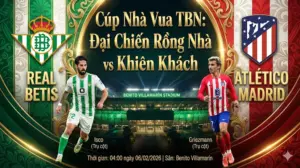 Nhận định Cúp Nhà Vua TBN Real Betis vs Atletico Madrid ｜ “Rồng nhà” đại chiến “Khiên khách”, ai sẽ phá vỡ thế bế tắc?