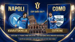 Soi Kèo Coppa Italia  Napoli vs Como: Chủ Nhà Toang Hoác Hàng Thủ, Khách Dễ Có Điểm
